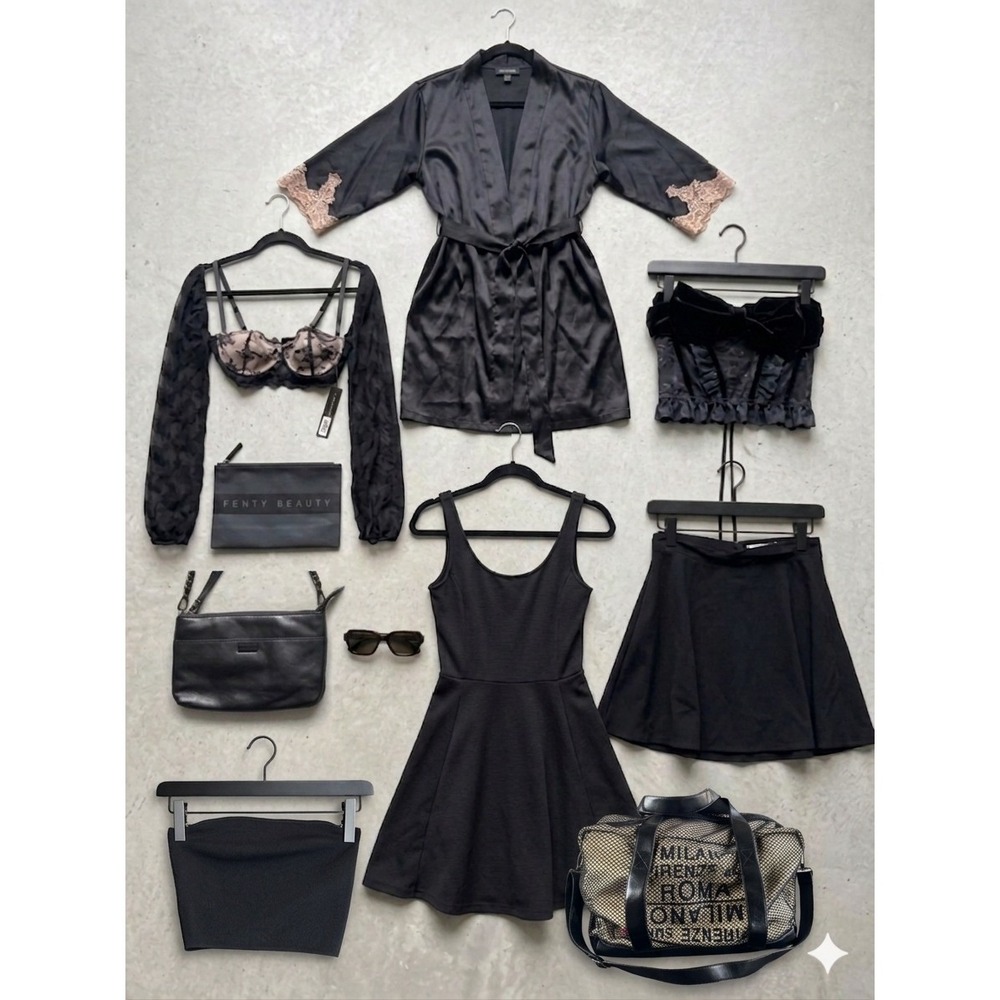 Medium Goth Girl Bundle | Zara STAUD All Black Dark Feminine Curated Lot Party